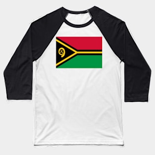 Vanuatu flag Baseball T-Shirt